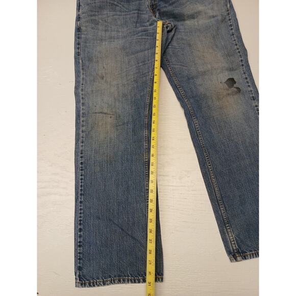 Levi's 559 Relaxed Comfort Fit Dress Casual Regular Work Blue Jeans 36x34 - Picture 2 of 8